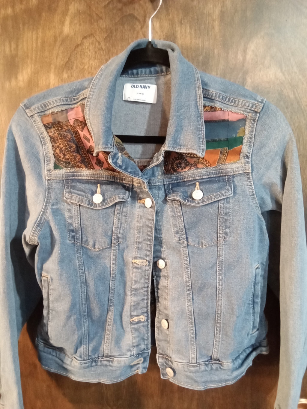 Scarf Meets Jean Jacket