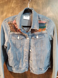Scarf Meets Jean Jacket