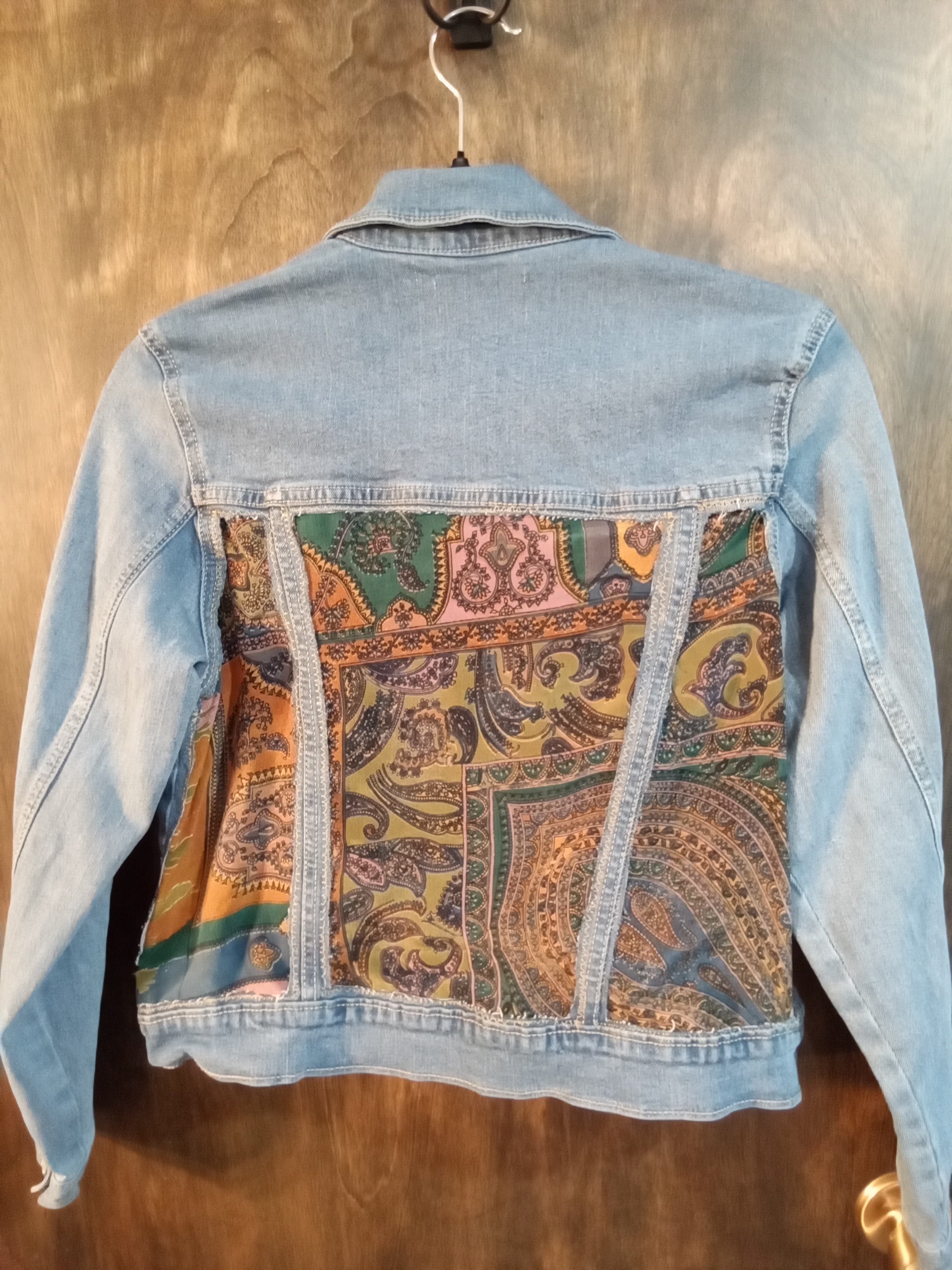 Scarf Meets Jean Jacket