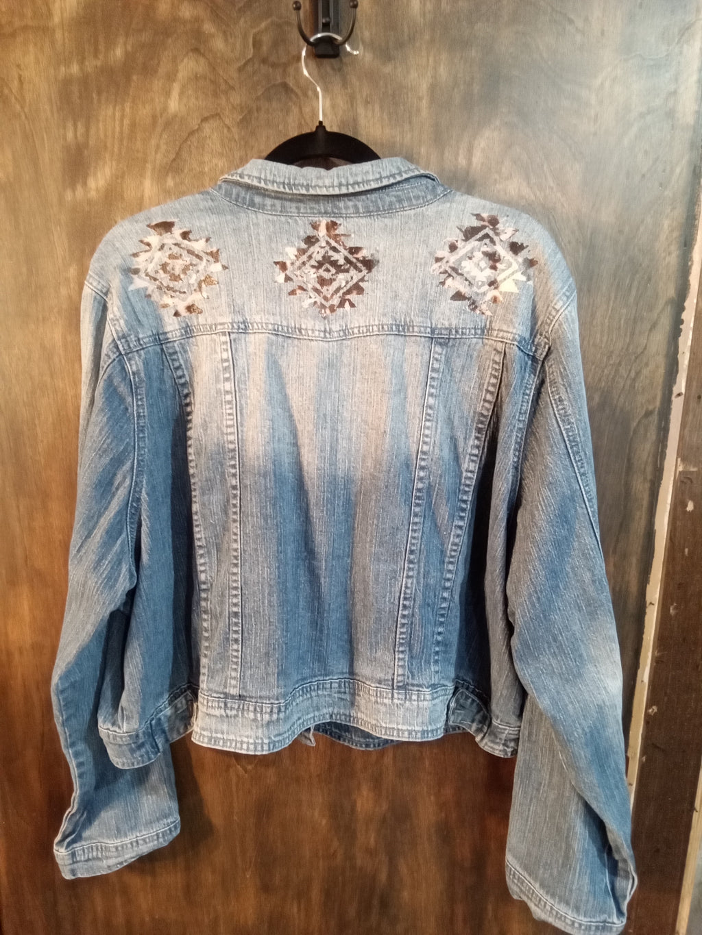 Cow Print Foiled Jean Jacket
