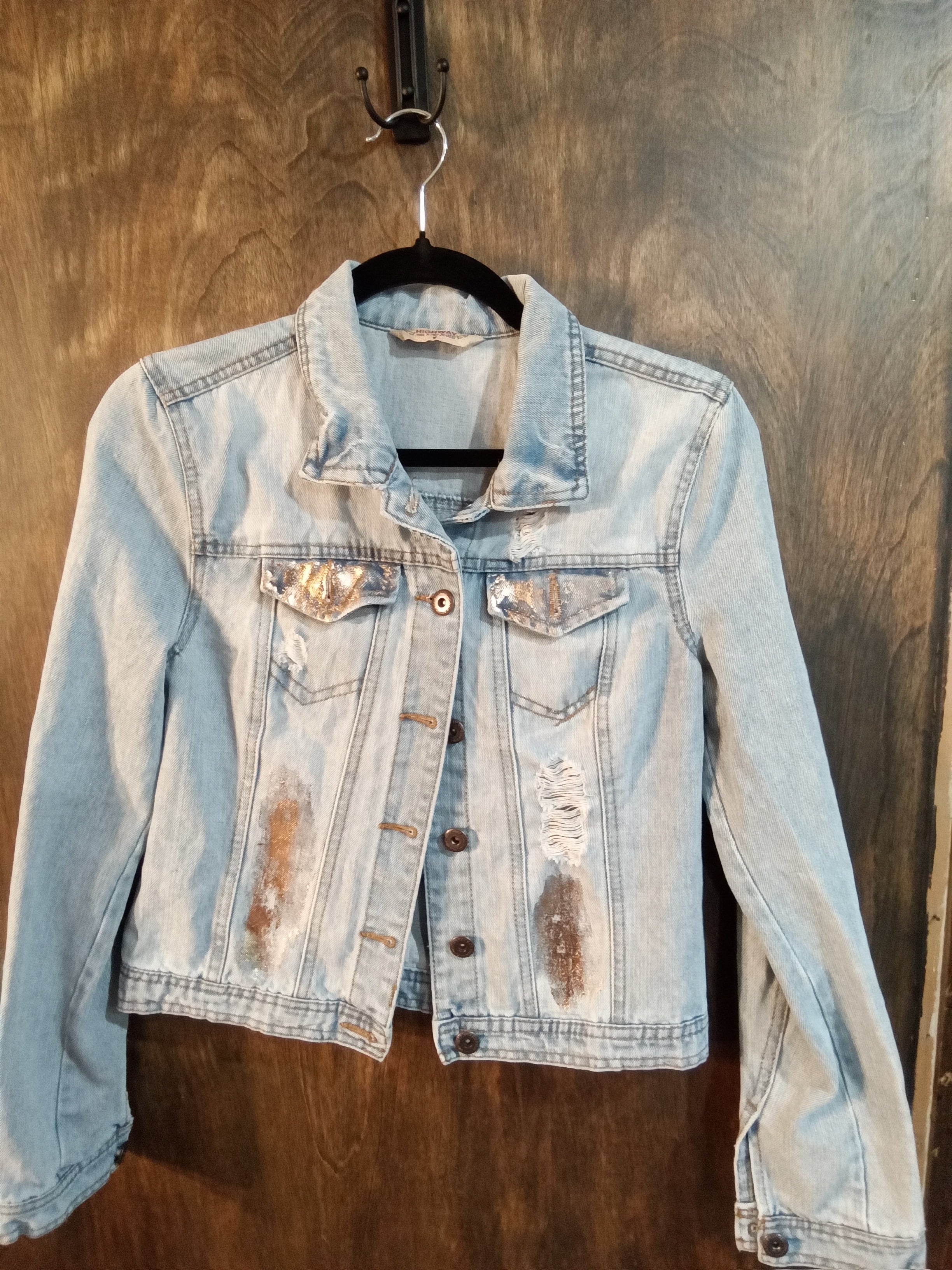 Butterflies and Sparkles Jean Jacket