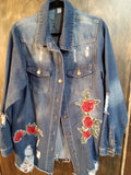 Nashville and Roses Jean Jacket