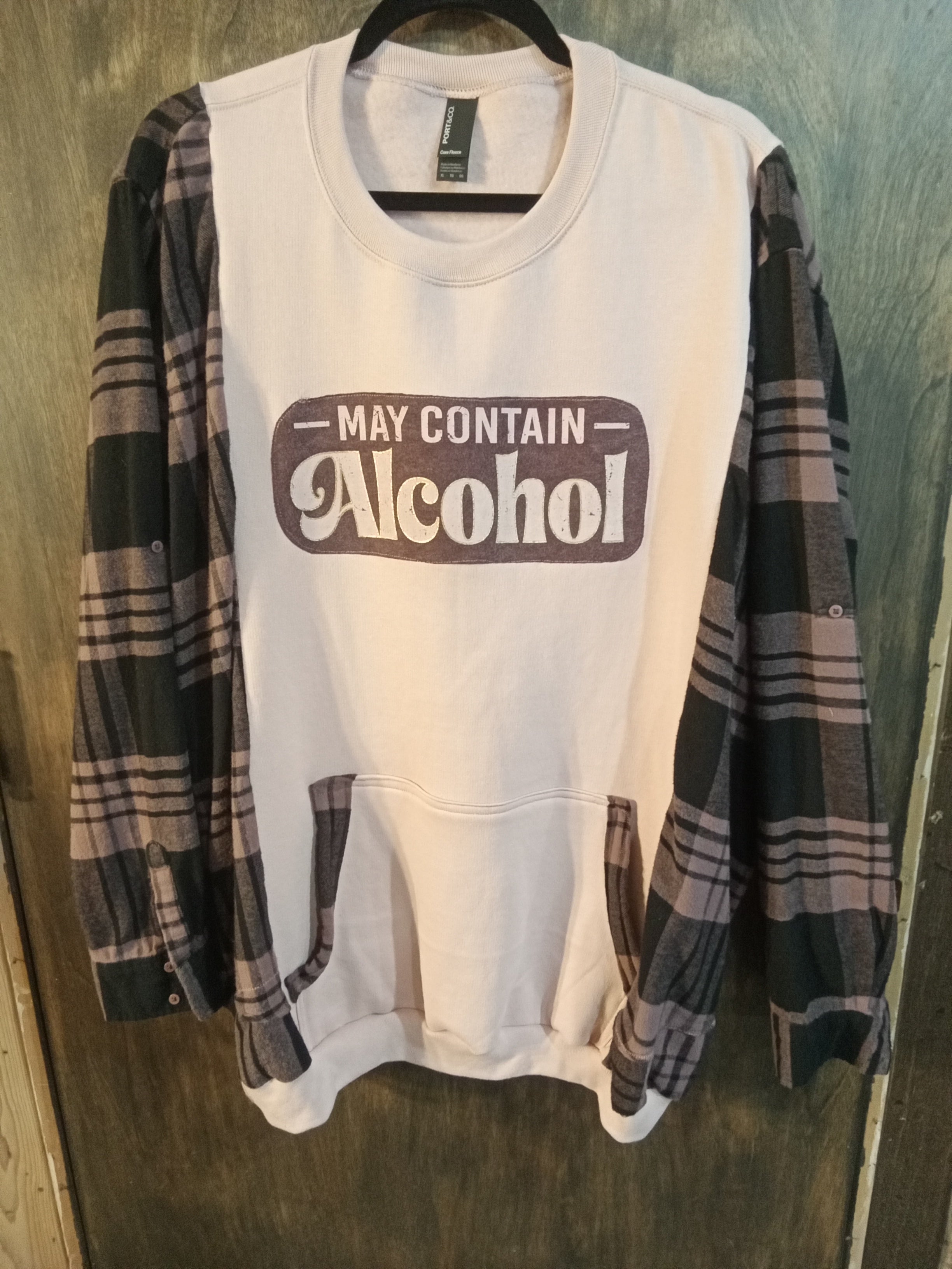 May Contain Alcohol Crew Flannel