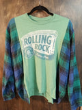 Rolling Rock T-shirt Flannel Combo
