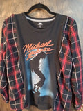 Michael Jackson T-shirt Flannel Combo