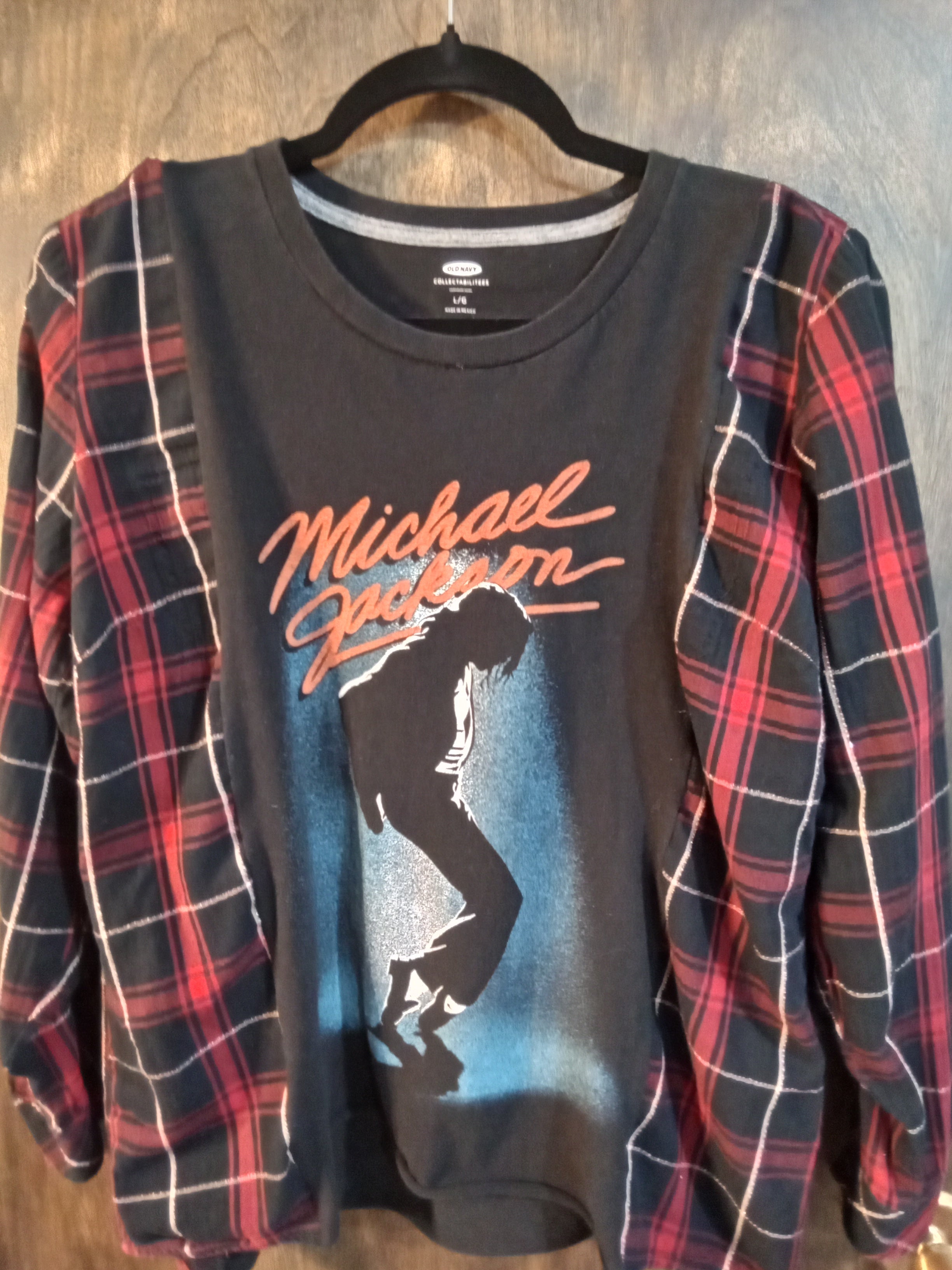 Michael Jackson T-shirt Flannel Combo